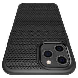 Spigen Liquid Air dėklas, skirtas iPhone 12 / iPhone 12 Pro - matinė juoda