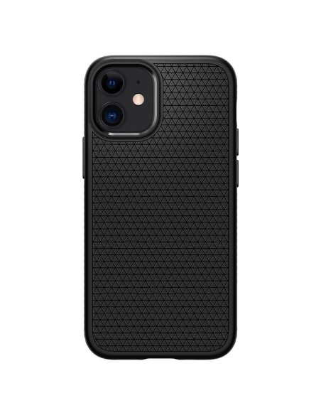 Spigen Liquid Air dėklas iPhone 12 mini - matinė juoda