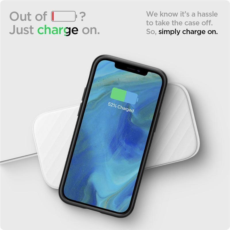Spigen Liquid Air dėklas iPhone 12 mini - matinė juoda