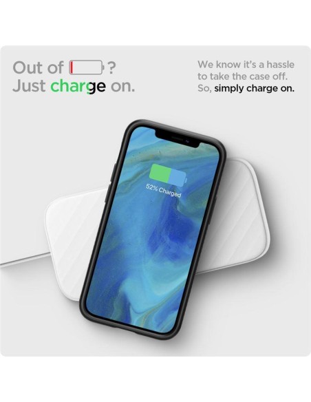 Spigen Liquid Air dėklas iPhone 12 mini - matinė juoda