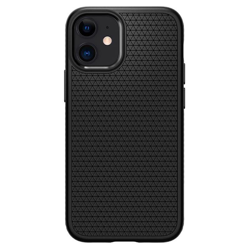 Spigen Liquid Air dėklas iPhone 12 mini - matinė juoda