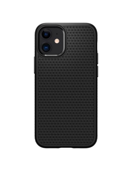 Spigen Liquid Air dėklas iPhone 12 mini - matinė juoda