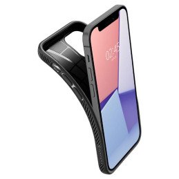 Spigen Liquid Air dėklas iPhone 12 mini - matinė juoda