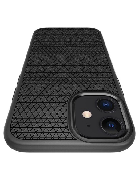 Spigen Liquid Air dėklas iPhone 12 mini - matinė juoda