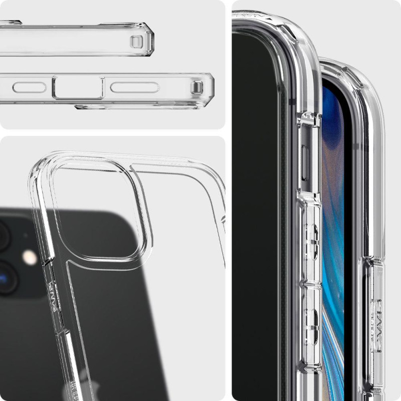 Spigen Ultra Hybrid dėklas iPhone 12 mini - skaidrus