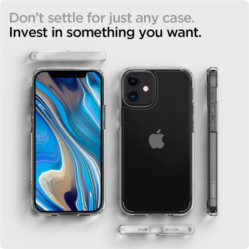 Spigen Ultra Hybrid dėklas iPhone 12 mini - skaidrus