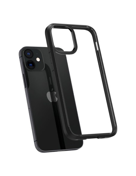 Spigen Ultra Hybrid dėklas iPhone 12 mini - matinė juoda