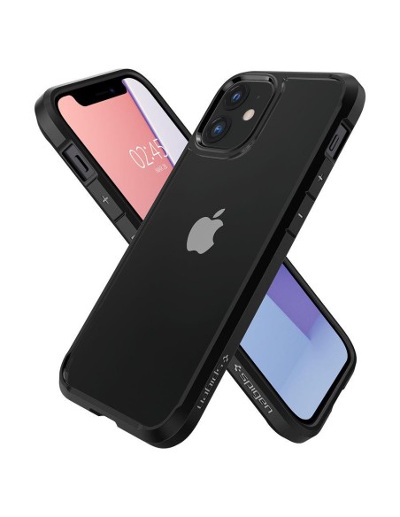 Spigen Ultra Hybrid dėklas iPhone 12 mini - matinė juoda