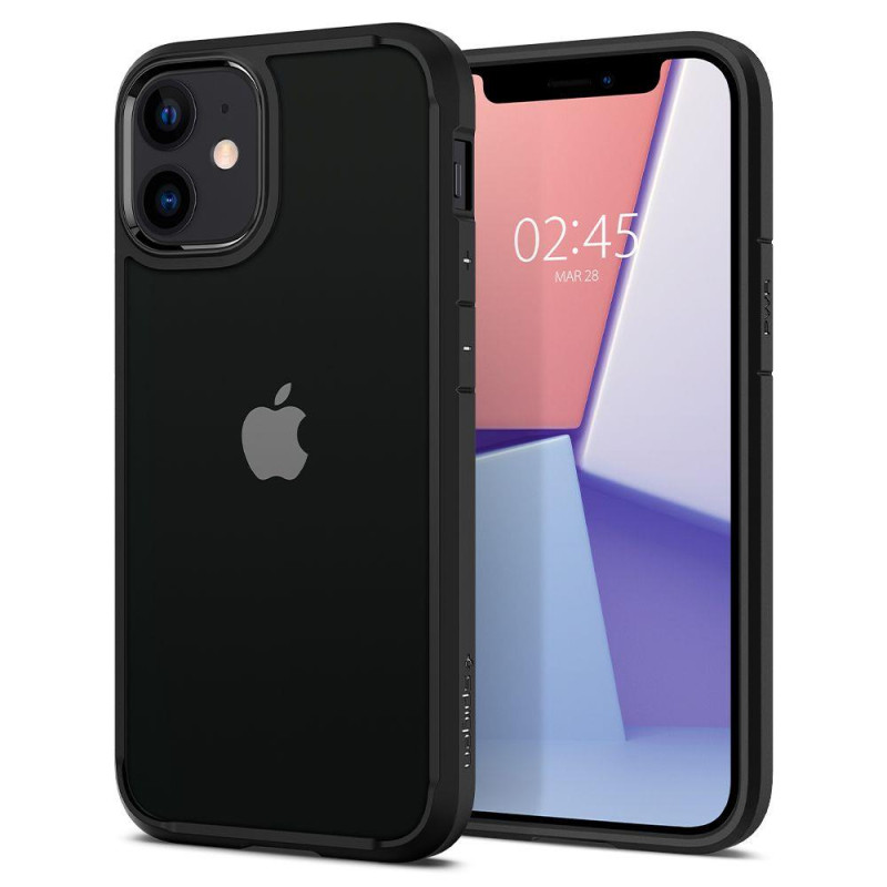 Spigen Ultra Hybrid dėklas iPhone 12 mini - matinė juoda