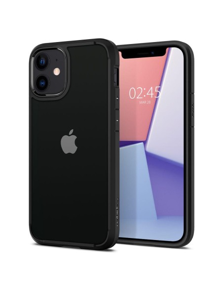 Spigen Ultra Hybrid dėklas iPhone 12 mini - matinė juoda