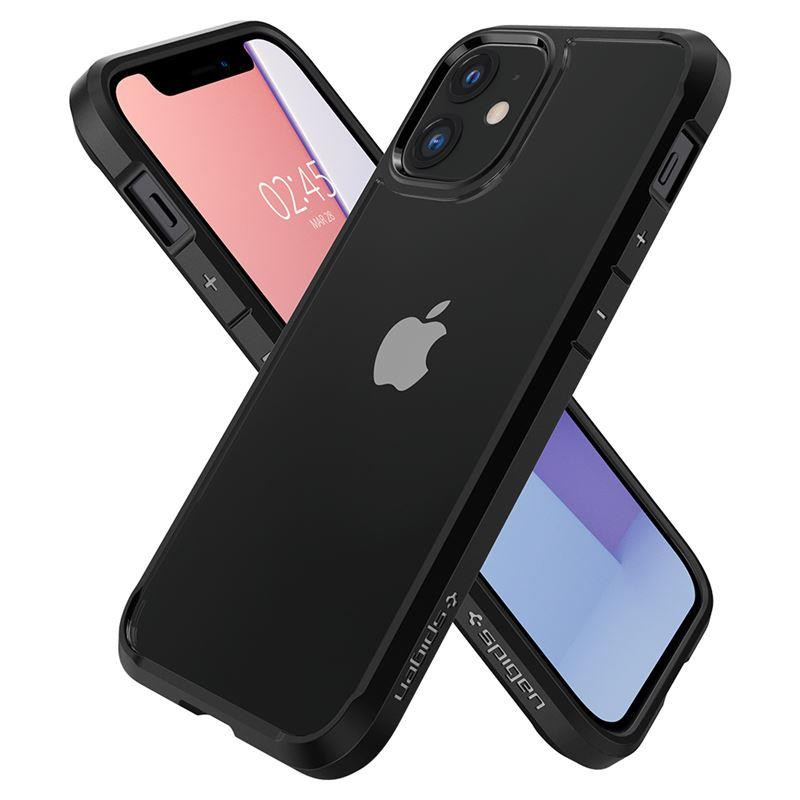 Spigen Ultra Hybrid dėklas iPhone 12 mini - matinė juoda