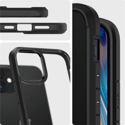 Spigen Ultra Hybrid dėklas iPhone 12 mini - matinė juoda