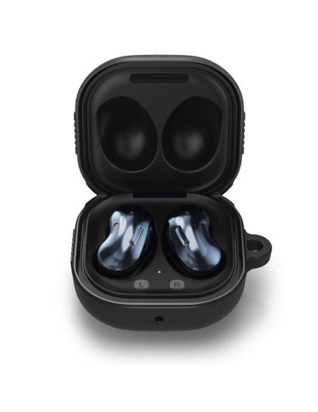 Spigen Rugged Armor dėklas, skirtas Samsung Galaxy Buds 2 Pro / 2 / LIVE / Pro - matinė juoda Spigen Rugged Armor dėklas, skirtas Samsung Galaxy Buds 2 Pro / 2 / LIVE / Pro - matinė juoda