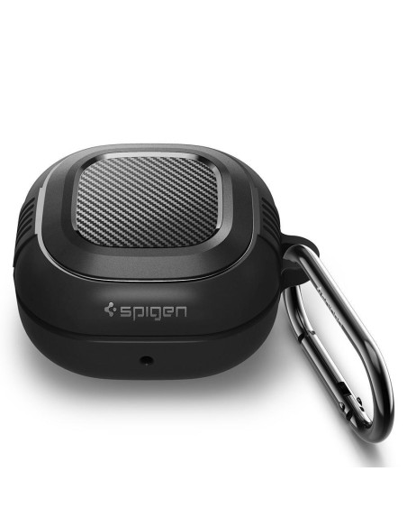 Spigen Rugged Armor dėklas, skirtas Samsung Galaxy Buds 2 Pro / 2 / LIVE / Pro - matinė juoda Spigen Rugged Armor dėklas, skirtas Samsung Galaxy Buds 2 Pro / 2 / LIVE / Pro - matinė juoda