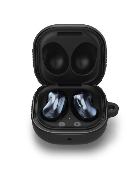 Spigen Rugged Armor dėklas, skirtas Samsung Galaxy Buds 2 Pro / 2 / LIVE / Pro - matinė juoda Spigen Rugged Armor dėklas, skirtas Samsung Galaxy Buds 2 Pro / 2 / LIVE / Pro - matinė juoda