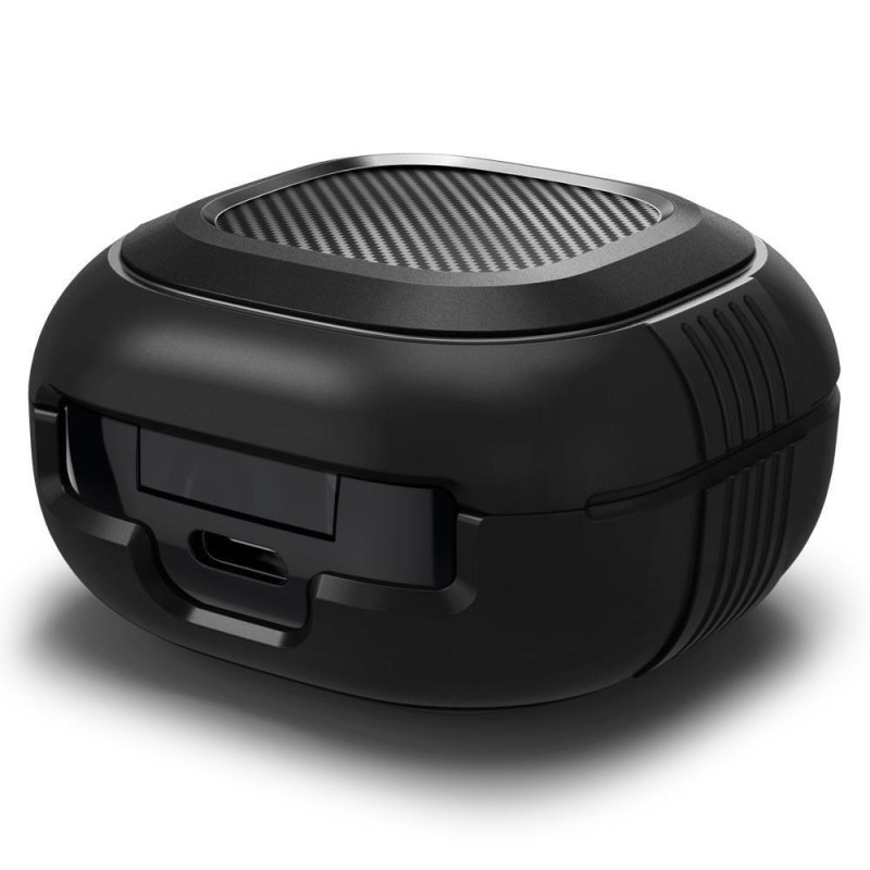 Spigen Rugged Armor dėklas, skirtas Samsung Galaxy Buds 2 Pro / 2 / LIVE / Pro - matinė juoda