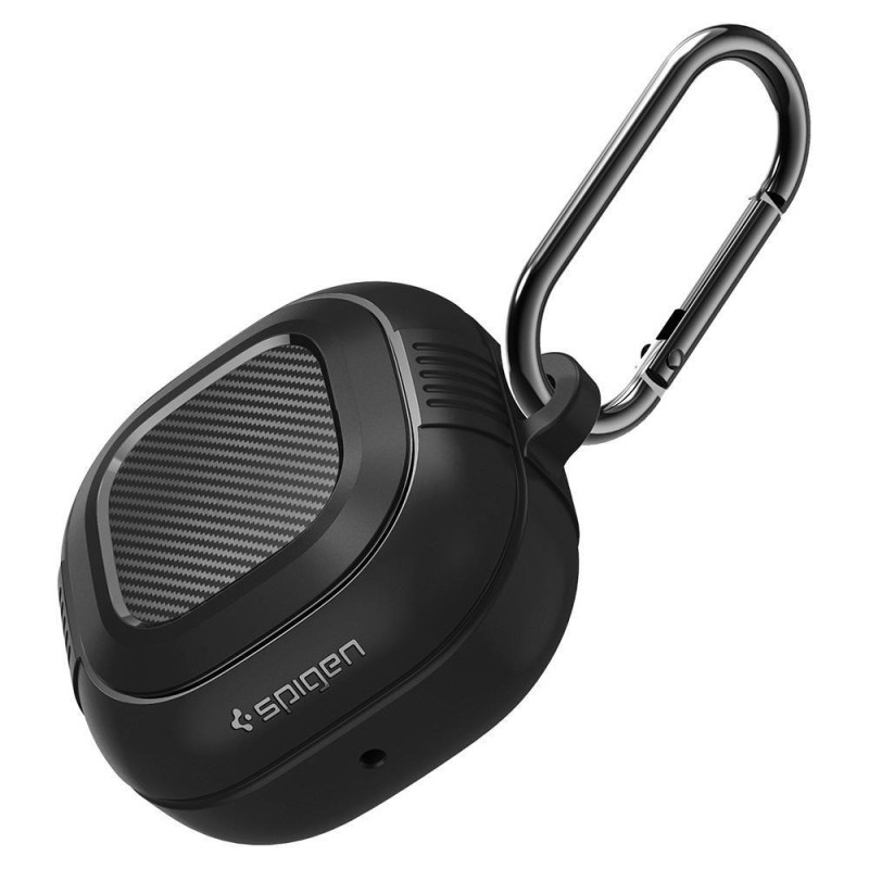Spigen Rugged Armor dėklas, skirtas Samsung Galaxy Buds 2 Pro / 2 / LIVE / Pro - matinė juoda