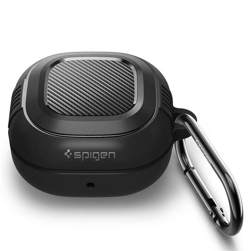 Spigen Rugged Armor dėklas, skirtas Samsung Galaxy Buds 2 Pro / 2 / LIVE / Pro - matinė juoda
