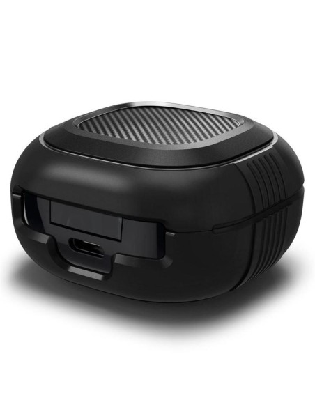 Spigen Rugged Armor dėklas, skirtas Samsung Galaxy Buds 2 Pro / 2 / LIVE / Pro - matinė juoda Spigen Rugged Armor dėklas, skirtas Samsung Galaxy Buds 2 Pro / 2 / LIVE / Pro - matinė juoda