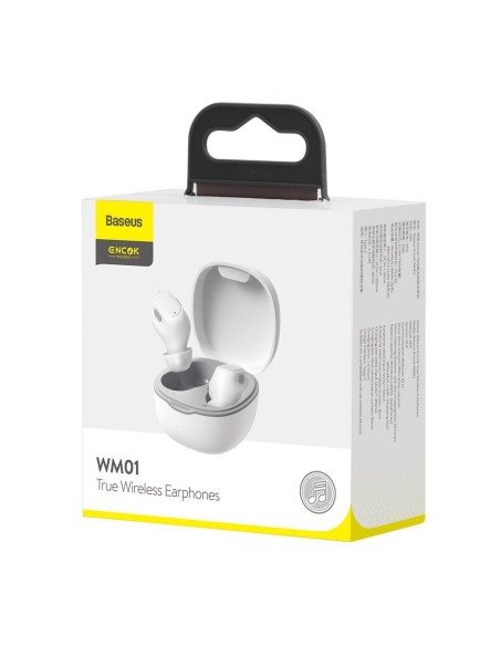 Belaidės į ausis įdedamos Bluetooth 5.3 ausinės Encok WM01 TWS baltos