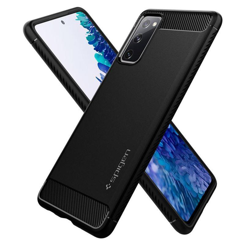 Spigen Rugged Armor dėklas, skirtas Samsung Galaxy S20 FE - matinė juoda