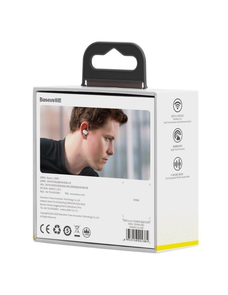 Belaidės į ausis įdedamos Bluetooth 5.3 ausinės Encok WM01 TWS baltos