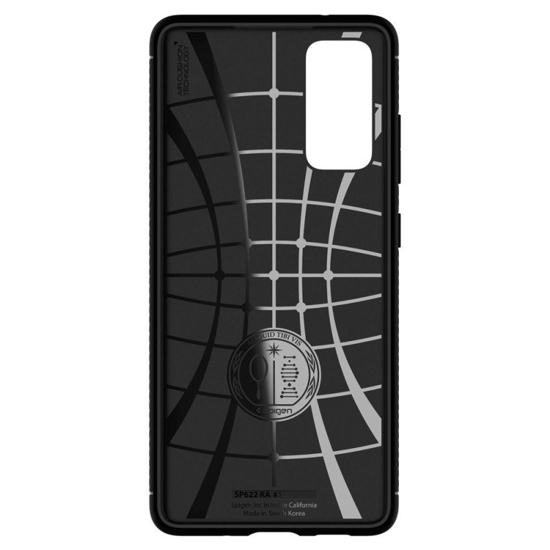Spigen Rugged Armor dėklas, skirtas Samsung Galaxy S20 FE - matinė juoda