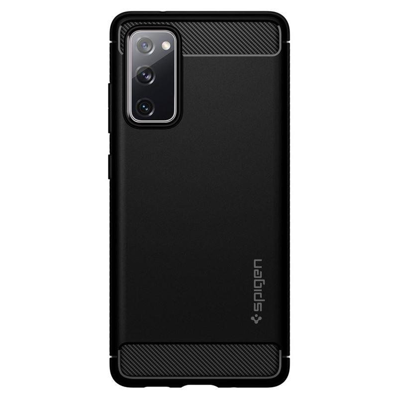 Spigen Rugged Armor dėklas, skirtas Samsung Galaxy S20 FE - matinė juoda