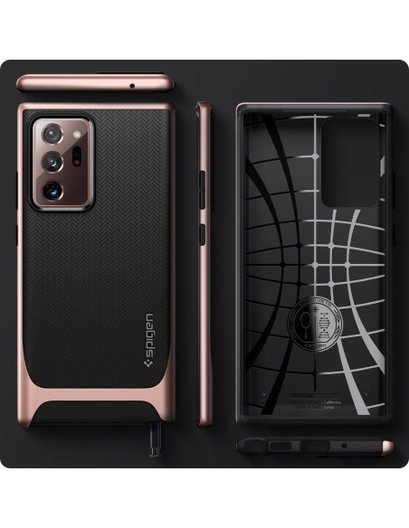 Spigen Neo Hybrid dėklas, skirtas Samsung Galaxy Note 20 Ultra - rudas Spigen Neo Hybrid dėklas, skirtas Samsung Galaxy Note 20 Ultra - rudas