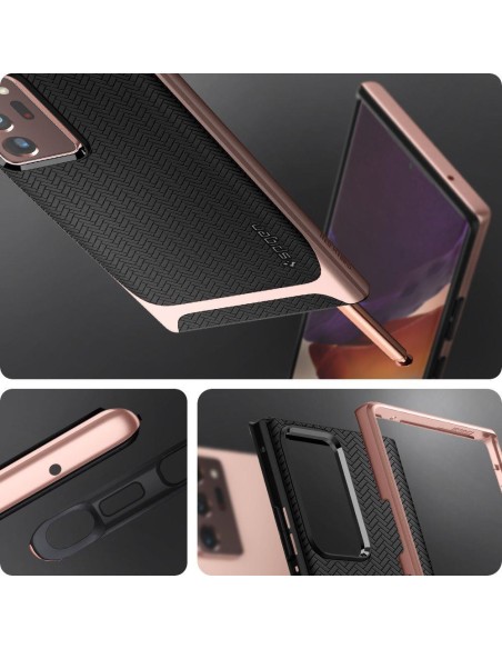 Spigen Neo Hybrid dėklas, skirtas Samsung Galaxy Note 20 Ultra - rudas Spigen Neo Hybrid dėklas, skirtas Samsung Galaxy Note 20 Ultra - rudas