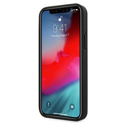 BMW Signature Logo Imprint dėklas iPhone 12 / iPhone 12 Pro - juodas