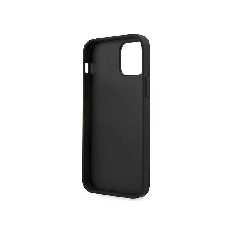 BMW Signature Logo Imprint dėklas iPhone 12 / iPhone 12 Pro - juodas