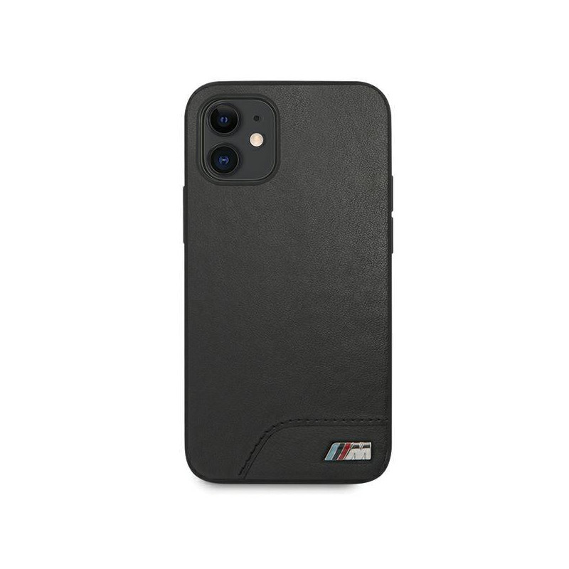BMW M Collection Smooth PU dėklas iPhone 12 mini - juodas