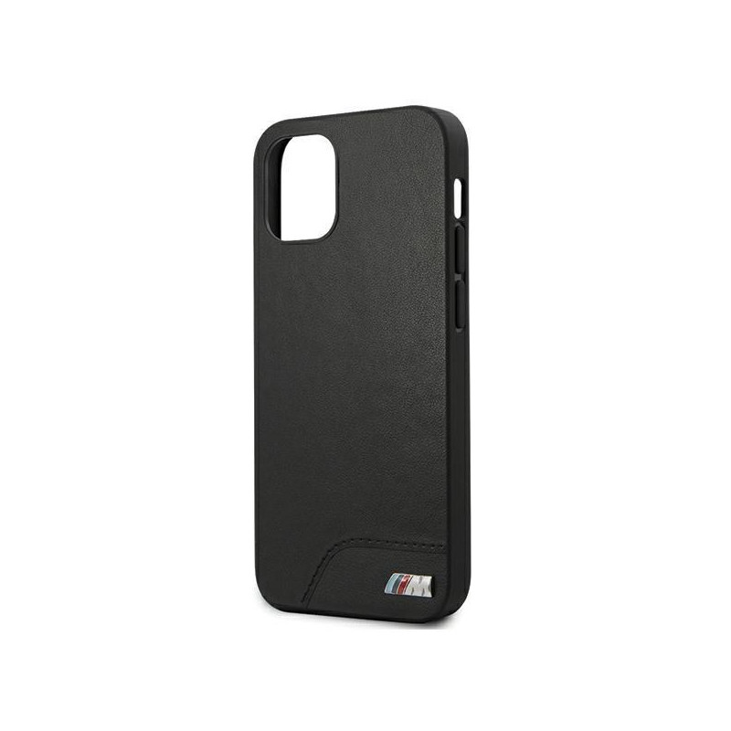 BMW M Collection Smooth PU dėklas iPhone 12 mini - juodas