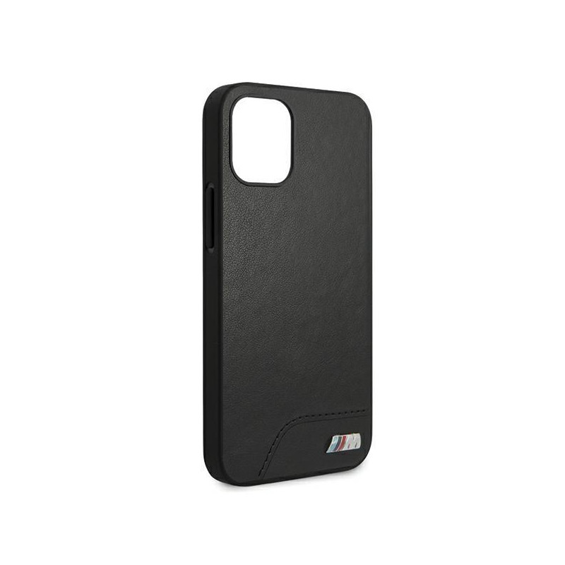 BMW M Collection Smooth PU dėklas iPhone 12 mini - juodas