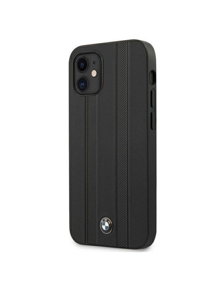 BMW Signature Tire Marks dėklas iPhone 12 mini - juodas BMW Signature Tire Marks dėklas iPhone 12 mini - juodas