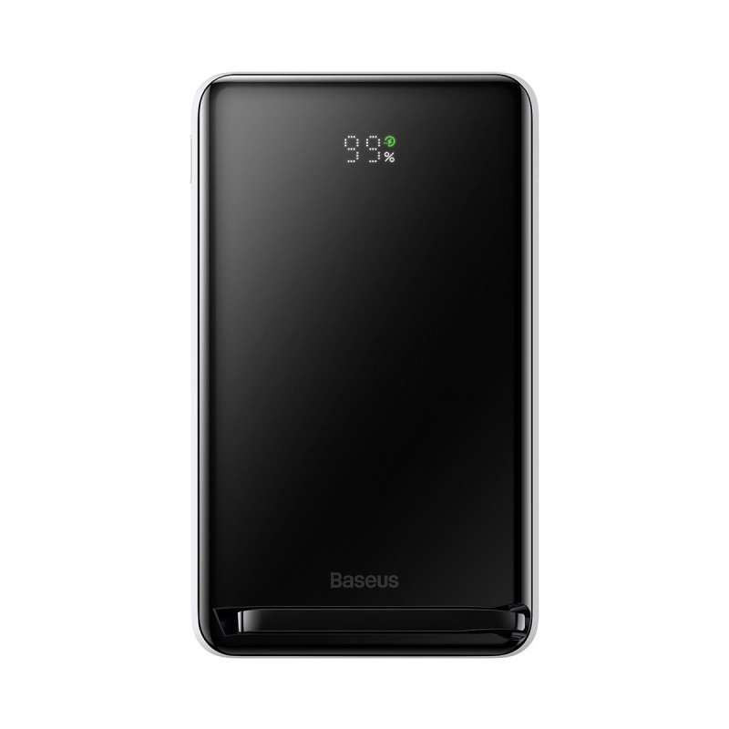 Maitinimo bankas su belaidžiu įkrovimu MagSafe 10000mAh 20W USB-C laidas 0,5m baltas