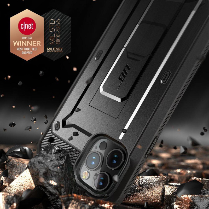 Supcase Unicorn Beetle Pro dėklas iPhone 12 / iPhone 12 Pro - juodas