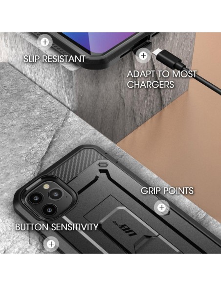 Supcase Unicorn Beetle Pro dėklas iPhone 12 / iPhone 12 Pro - juodas Supcase Unicorn Beetle Pro dėklas iPhone 12 / iPhone 12 Pro - juodas