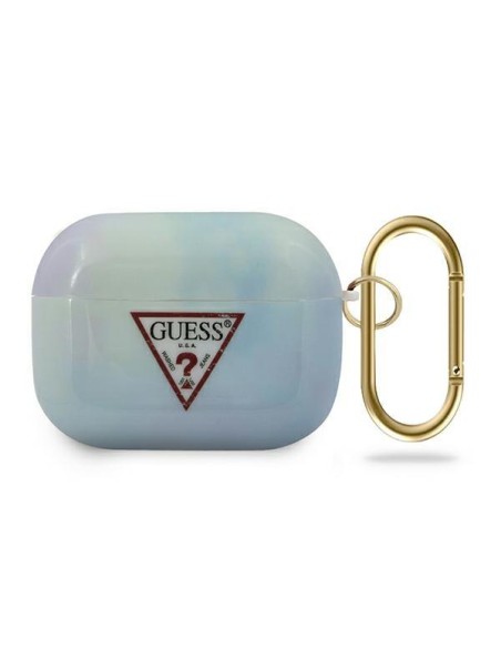 Guess Tie & Dye Collection dėklas, skirtas AirPods Pro – mėlynas Guess Tie & Dye Collection dėklas, skirtas AirPods Pro – mėlynas