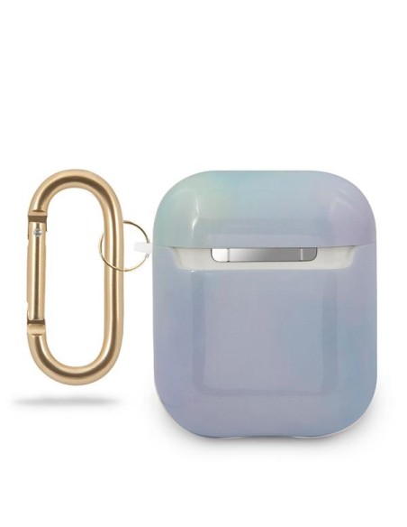 Guess Tie & Dye Collection dėklas, skirtas AirPods 1/ 2 – mėlynas Guess Tie & Dye Collection dėklas, skirtas AirPods 1/ 2 – mėlynas