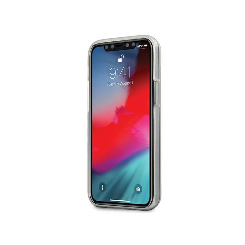 Guess Metallic Collection dėklas iPhone 12 mini - juodas