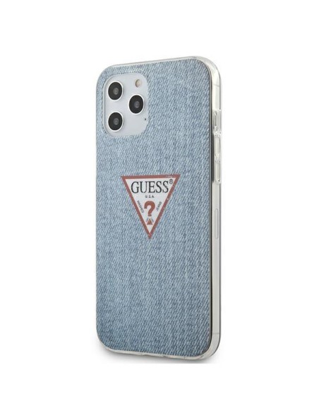 Guess Jeans Collection dėklas, skirtas iPhone 12 Pro Max - mėlynas
