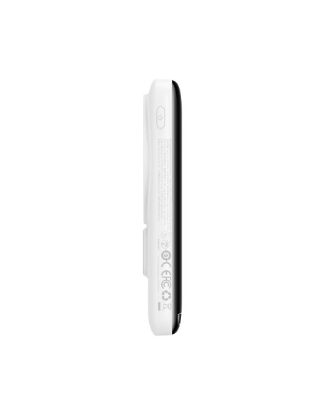 Maitinimo bankas su belaidžiu įkrovimu MagSafe 10000mAh 20W USB-C laidas 0,5m baltas Maitinimo bankas su belaidžiu įkrovimu MagSafe 10000mAh 20W USB-C laidas 0,5m baltas