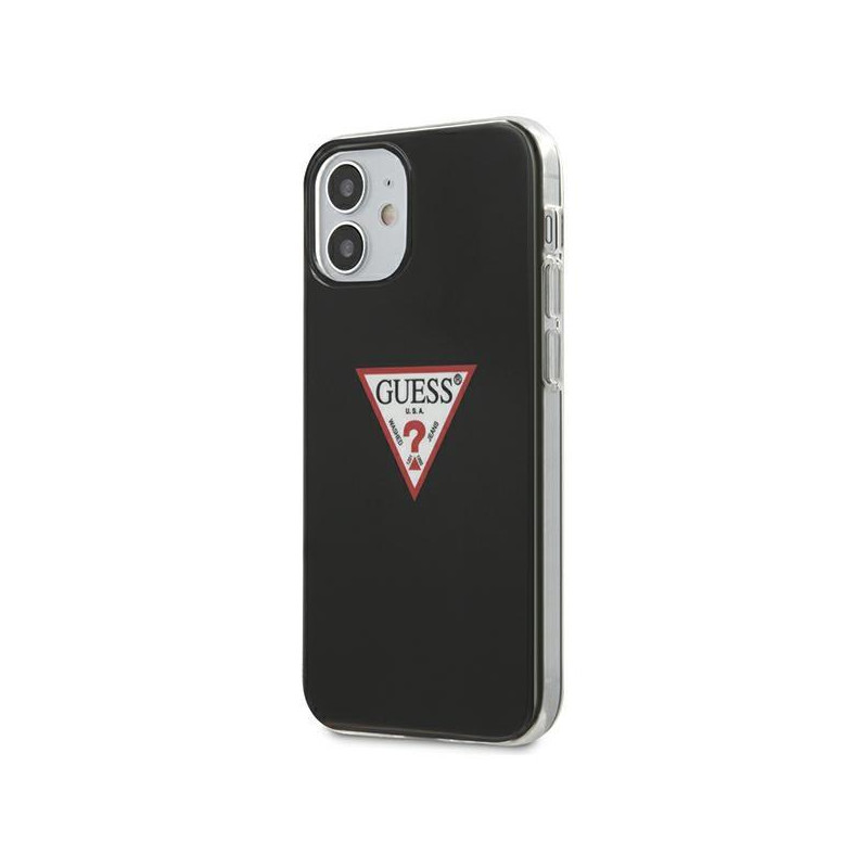 Guess Triangle Collection dėklas iPhone 12 mini - juodas