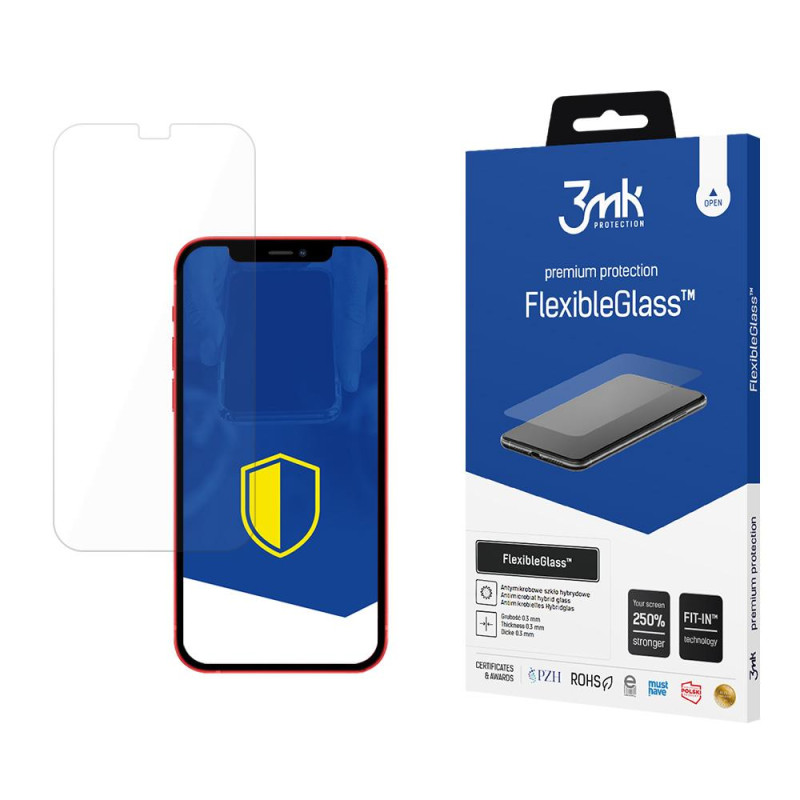 3mk FlexibleGlass™ hibridinis stiklas, skirtas iPhone 12 mini 3mk FlexibleGlass™ hibridinis stiklas, skirtas iPhone 12 mini