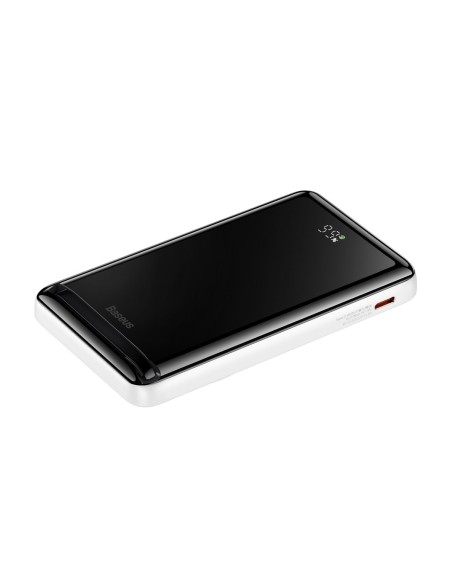 Maitinimo bankas su belaidžiu įkrovimu MagSafe 10000mAh 20W USB-C laidas 0,5m baltas Maitinimo bankas su belaidžiu įkrovimu MagSafe 10000mAh 20W USB-C laidas 0,5m baltas