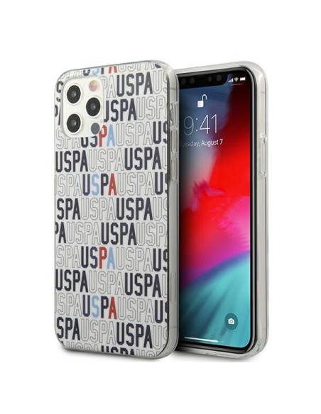 JAV Polo Assn byla Mania Collection logotipas iPhone 12 Pro Max - baltas JAV Polo Assn byla Mania Collection logotipas iPhone 12 Pro Max - baltas