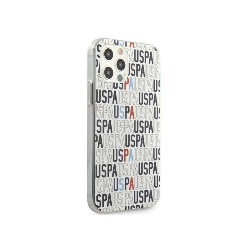 JAV Polo Assn byla Mania Collection logotipas iPhone 12 Pro Max - baltas