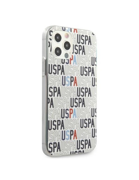 JAV Polo Assn byla Mania Collection logotipas iPhone 12 Pro Max - baltas JAV Polo Assn byla Mania Collection logotipas iPhone 12 Pro Max - baltas